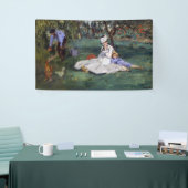 Edouard Manet - De familie Monet in hun tuin Spandoek (Beurs)