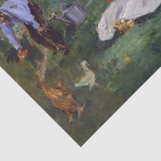 Edouard Manet - De familie Monet in hun tuin Tissuepapier (Detail)
