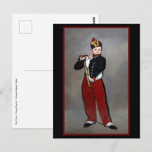 Edouard Manet - De Fifer/Young Flutist Briefkaart (Voorkant / Achterkant)