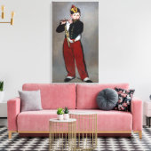 Edouard Manet - De Fifer/Young Flutist Canvas Afdruk (Insitu (Woonkamer))
