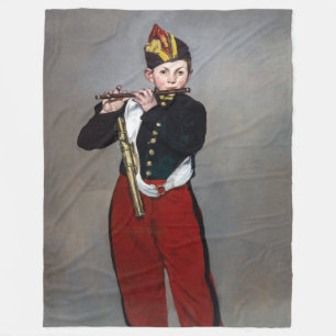 Edouard Manet - De Fifer/Young Flutist Fleece Deken