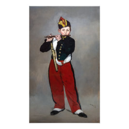 Edouard Manet - De Fifer/Young Flutist Foto Afdruk