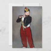Edouard Manet - De Fifer/Young Flutist Kaart (Voorkant)