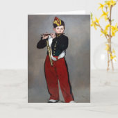 Edouard Manet - De Fifer/Young Flutist Kaart (Gele Bloem)
