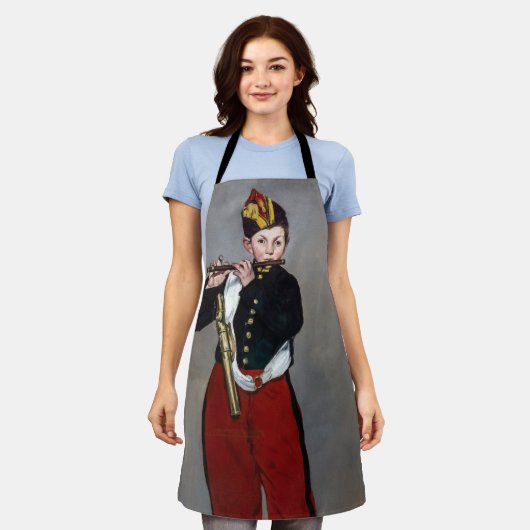 Edouard Manet - De Fifer/Young Flutist Schort (Gedragen)