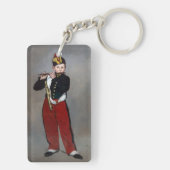 Edouard Manet - De Fifer/Young Flutist Sleutelhanger (achterkant)