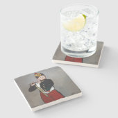 Edouard Manet - De Fifer/Young Flutist Stenen Onderzetter (Zijkant)