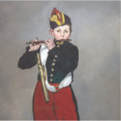 Edouard Manet - De Fifer/Young Flutist Sticker (Voorkant)