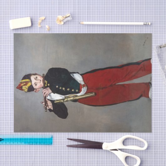 Edouard Manet - De Fifer/Young Flutist Tissuepapier (Craft)