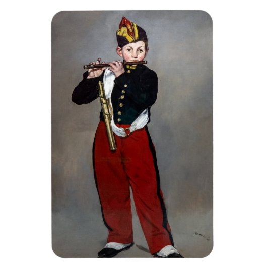 Edouard Manet - De fluiter / Jonge fluiter Magneet (Verticaal)