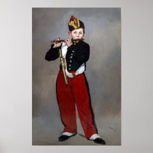 Edouard Manet - De fluiter / Jonge fluiter Poster