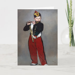 Edouard Manet - De fluiter / Jonge fluitist Kaart