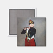 Edouard Manet - De fluiter / Jonge fluitist Magneet (Voorkant / Achterkant)