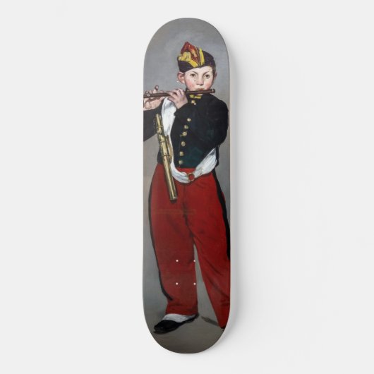 Edouard Manet - De fluiter / Jonge fluitist Persoonlijk Skateboard (Voorkant)