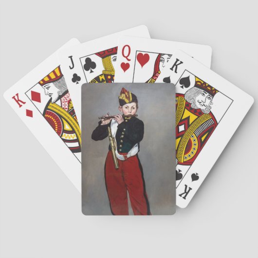 Edouard Manet - De fluiter / Jonge fluitist Pokerkaarten (Achterkant)