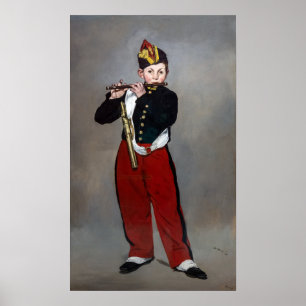 Edouard Manet - De fluiter / Jonge fluitist Poster
