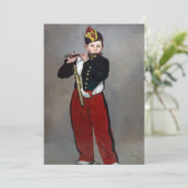 Edouard Manet - De fluiter / Jonge fluitspeelster Kaart (Staand voorkant)