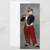 Edouard Manet - De fluiter / Jonge fluitspeelster Kaart (Voorkant / Achterkant)