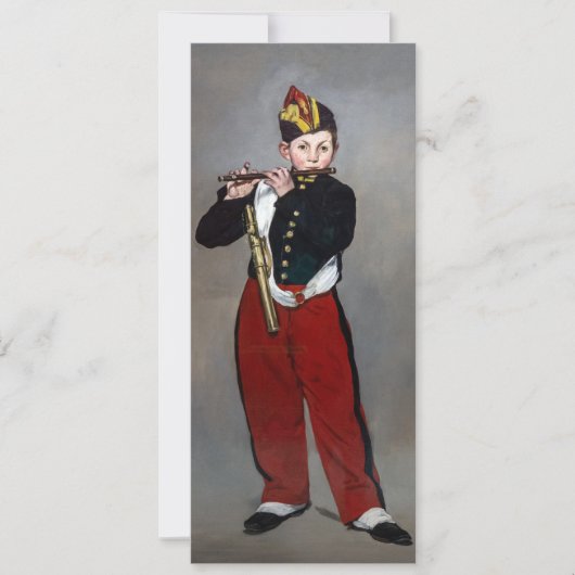 Edouard Manet - De fluiter / Jonge fluitspeelster Kaart (Voorkant)