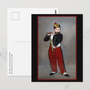 Edouard Manet - De fluitspeelster / Jonge fluitist Briefkaart