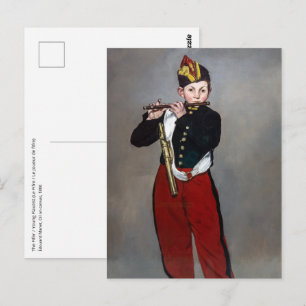 Edouard Manet - De fluitspeelster / Jonge fluitist Briefkaart