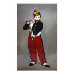 Edouard Manet - De fluitspeelster / Jonge fluitist Foto Afdruk