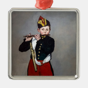 Edouard Manet - De fluitspeelster / Jonge fluitist Metalen Ornament