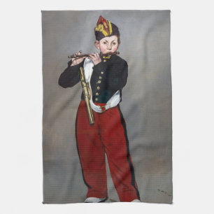 Edouard Manet - De fluitspeelster / Jonge fluitist Theedoek
