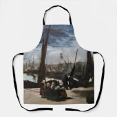 Edouard Manet - De haven van Boulogne bij maanlich Schort (Voorkant)