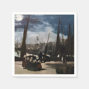 Edouard Manet - De haven van Boulogne bij maanlich Servet