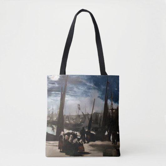 Edouard Manet - De haven van Boulogne bij maanlich Tote Bag (Voorkant)