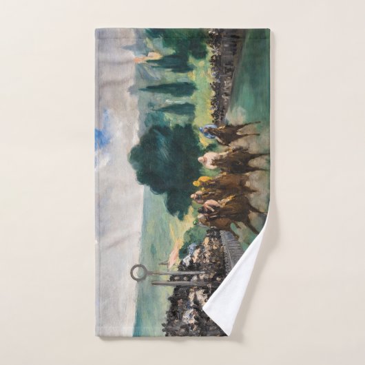 Edouard Manet - De Reizen bij Longchamp Bad Handdoek (Handdoek)