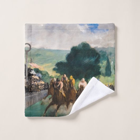 Edouard Manet - De Reizen bij Longchamp Bad Handdoek (Wasdoekje)