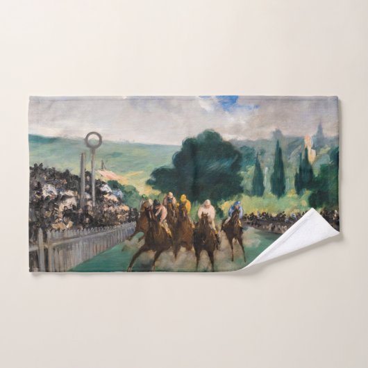 Edouard Manet - De Reizen bij Longchamp Bad Handdoek (Handdoek)