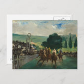 Edouard Manet - De Reizen bij Longchamp Briefkaart (Voorkant / Achterkant)