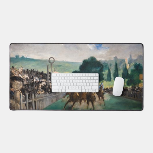 Edouard Manet - De Reizen bij Longchamp Bureaumat (Keyboard & Muis)