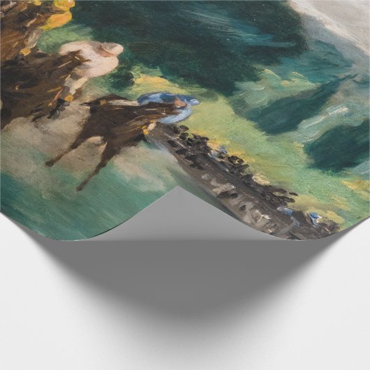 Edouard Manet - De Reizen bij Longchamp Cadeaupapier (Hoek)