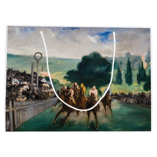 Edouard Manet - De Reizen bij Longchamp Groot Cadeauzakje (Achterkant)