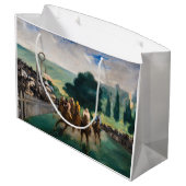 Edouard Manet - De Reizen bij Longchamp Groot Cadeauzakje (Achterkant Gekanteld)