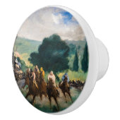 Edouard Manet - De Reizen bij Longchamp Keramische Knop (Rechts)