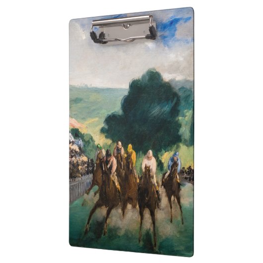 Edouard Manet - De Reizen bij Longchamp Klembord (Links)