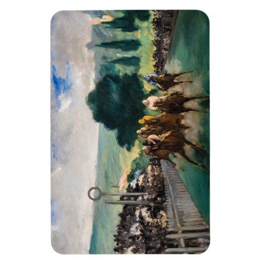 Edouard Manet - De Reizen bij Longchamp Magneet (Verticaal)