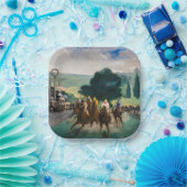 Edouard Manet - De Reizen bij Longchamp Papieren Bordje (Feest)