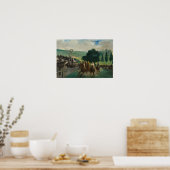 Edouard Manet - De Reizen bij Longchamp Poster (Keuken)