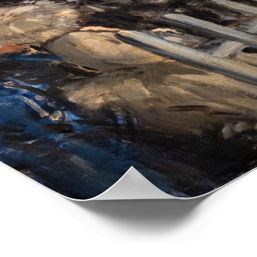 Edouard Manet - De Reizen bij Longchamp Poster (Hoek)