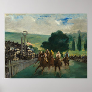 Edouard Manet - De Reizen bij Longchamp Poster