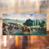 Edouard Manet - De Reizen bij Longchamp Raamsticker (Vel 2)