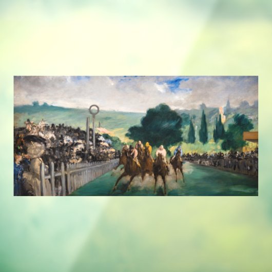 Edouard Manet - De Reizen bij Longchamp Raamsticker (Vel 3)