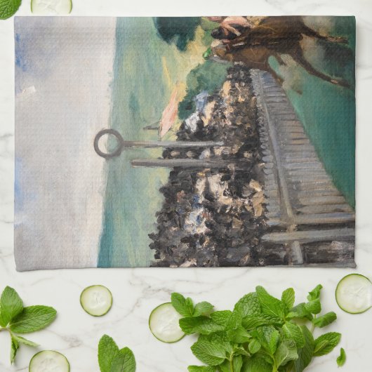 Edouard Manet - De Reizen bij Longchamp Theedoek (Gevouwen)