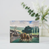 Edouard Manet - De Rennen in Longchamp Briefkaart (Staand voorkant)